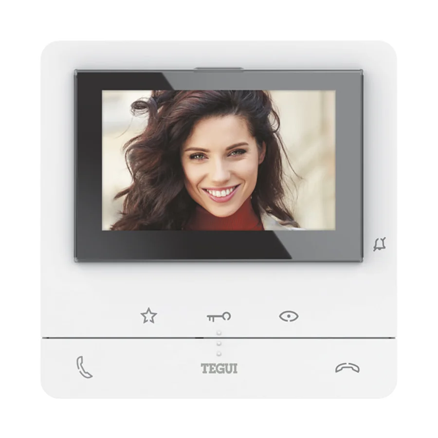 Monitor Tegui Classe 100V16B blanco con pantalla a color